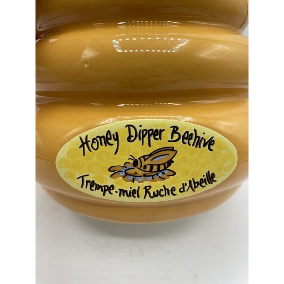 The Lifestyles Collection Bee Honey Dipper Beehive Holder + 10 Wood Dippers Bsh - Picture 4 of 16